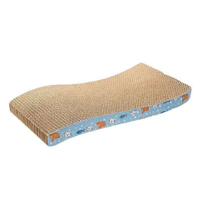 White Kraft Paper Cat Scratcher and Cat Bed 2-in-1, Extra Large - 12
