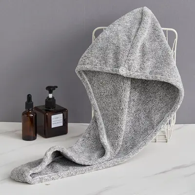 Bathroom towel set 3-piece, bamboo charcoal coral velvet - 11