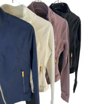 Women's Short Stand-Collar Slim-Fit Yoga Sports Jacket - 6