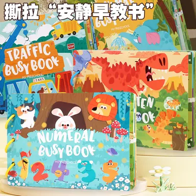 Reusable Quiet Sticker Book for Kids, Early Education, Tear-Proof - 2