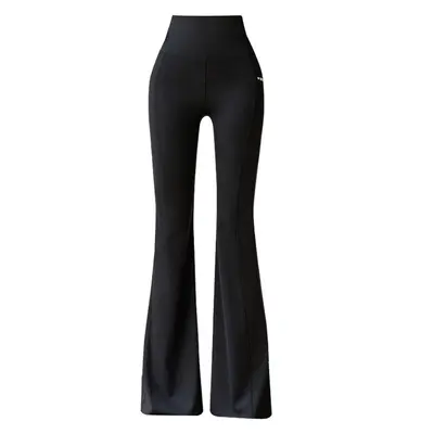 Yüksek Bel Çan Paça Pantolon, Elastik, Dikişsiz Yoga Pantolonu - 6