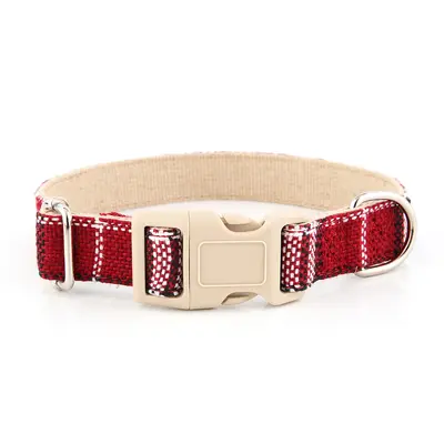 Pure Linen Dog Collar for Large, Medium and Small Dogs - 9