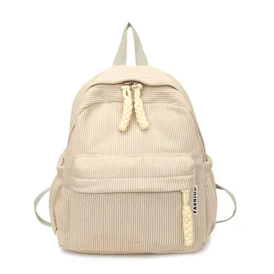 Lightweight Solid Color Large Capacity Student Backpack - 6