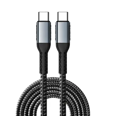 100W/240W veri kablosu PD hızlı şarj kablosu C-C çift başlıklı TYPE-C, E-marker özellikli cep telefonu şarj kablosu 5A - 7