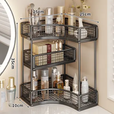 Cosmetic storage rack, multi-layer bathroom organizer - 7