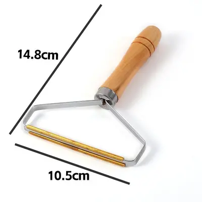 Wooden handle fabric shaver, double-sided, non-damaging - 7