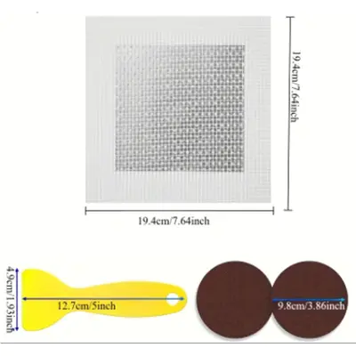 Metal Wall Patch Sticker Set, Freely Combinable Wall Patch Panels