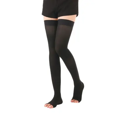Graduated Compression Calf Socks, Grade I and II, Mid-Calf Nurse Socks - 12