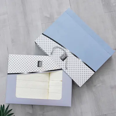 32er Baumwoll-Handtuch-Set, Badetuch, 3-teilig, Geschenkbox - 9