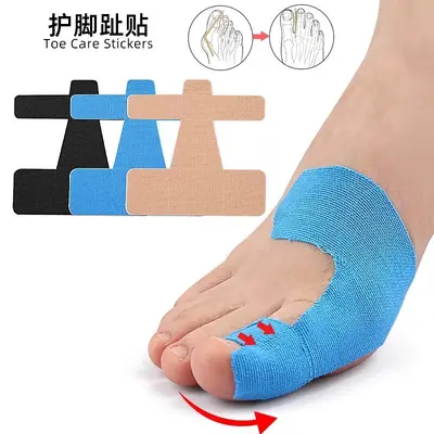 Toe Corrector Disposable Gel Pad Pre-Cut Elastic Support for Bunion Hallux Valgus Fixation Sports Tape