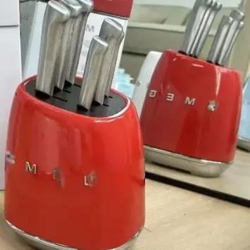SMEG paslanmaz çelik 7 parçalı bıçak seti, 304 çelik - 8