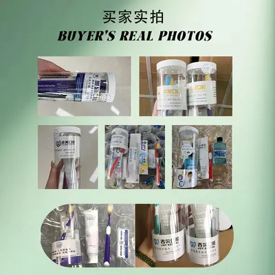 Oral hastane açılış kliniği yetişkin yumuşak kıllı diş fırçası diş macunu diş ipi 3 parçalı set depolama yerel promosyon müşteri kazanımı hediye - 3