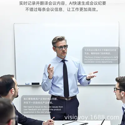 黑科技Ai智能眼镜新款蓝牙多国语言翻译高清拍照摄像录音运动跨境 - 5