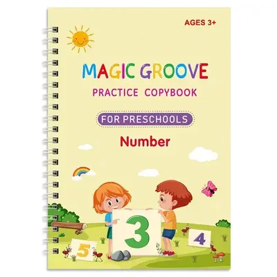 Children's English Grooved Handwriting Practice Copybook, Magic Practice Book - 8