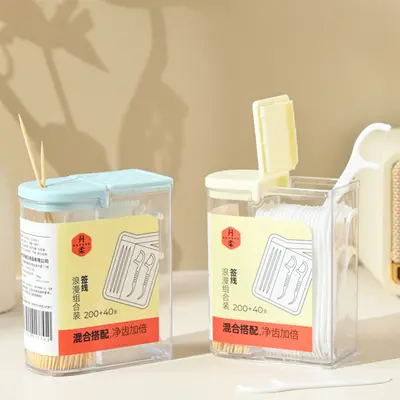 Dental floss and toothpick storage box - 2