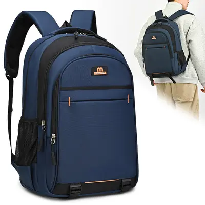Geschäftlicher Laptop-Rucksack, leicht, Rucksack für Herren mit großem Fassungsvermögen, Schulrucksack für Oberstufe und Mittelstufe, schlicht, lässig, Reise