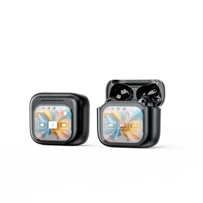 Sınır ötesi popüler JM19 Bluetooth kulaklık, LCD renkli ekran, ANC gürültü azaltma, ENC düşük güç tüketimi 5.4, spor kablosuz. - 7
