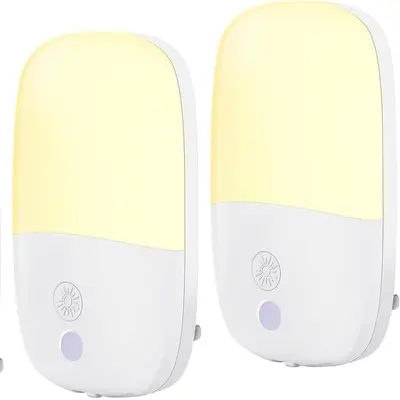 Plug-In Stepless Dimming LED Night Light, 670nm Red Light Therapy