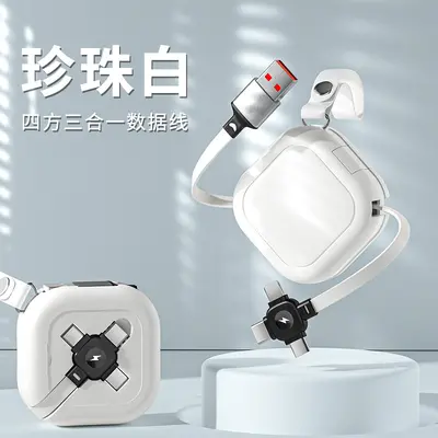 Retractable 3-in-1 fast charging cable with stand - 10