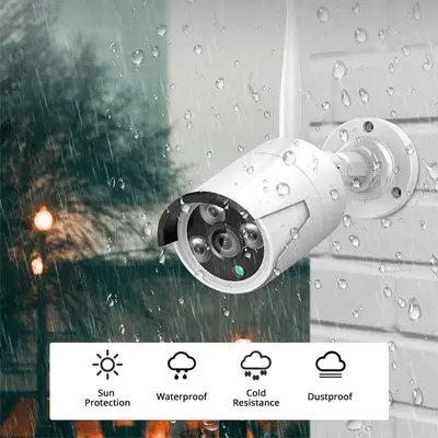 Outdoor wireless surveillance camera, HD WiFi, metal bullet design