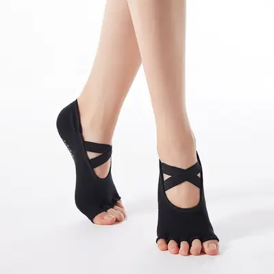 【Herstellerdirektverkauf】Grenzüberschreitender Punktkleber Rutschfest Anfänger Indoor Erwachsene Aerial Fünf-Zehen Rutschfest Professionelle Yoga-Socken - 1