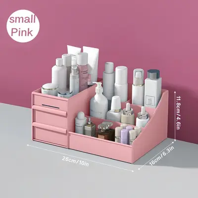 Schreibtisch-Aufbewahrungsbox Kosmetik-Aufbewahrungsbox Frisiertisch-Regal (FBA-kompatibel) Schlafsaal-Hautpflege-Organizer - 8