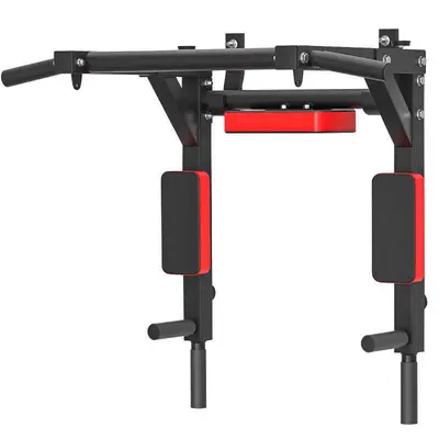 Wall-Mounted Home Fitness Pull-Up Bar with Parallel Bars