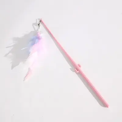 Cactus Cat Teaser Wand with Claw and Bell - 10