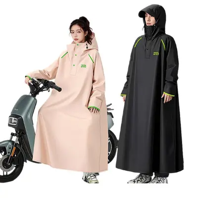 Beimei PVC yağmurluğu, uzun boy, tam vücut koruması - 5