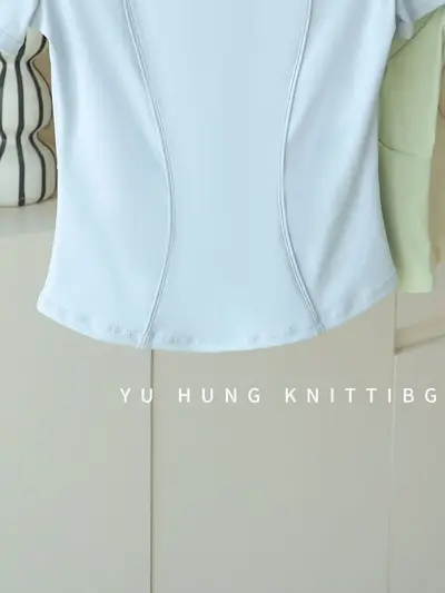 Women's Summer Sports Top, Thin, Stand-up Collar, Running and Pilates - 5