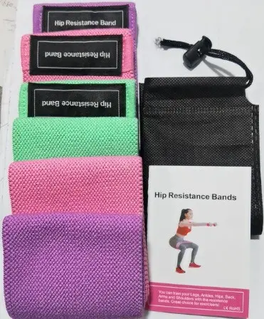 Squat Resistance Band, Hip Loop Elastic Band, Indoor Glute Training Ring - 10