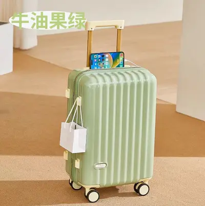 Women's Student Trolley Suitcase with Combination Lock, Durable Travel Case - 6