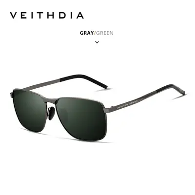Men's Polarized Square Color-Changing Sunglasses, UV Protection - 11