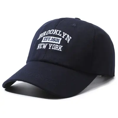 Korean Style Embroidered Letter Soft Top Baseball Cap Unisex Youth Couple Student Duck Bill Hat Japanese Vintage Sun Visor Cap - 8