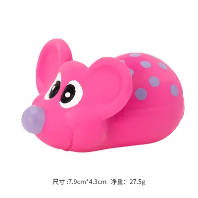 Squeaky Latex Mouse Dog Toy for Small and Medium Dogs, 2 Colors - 7