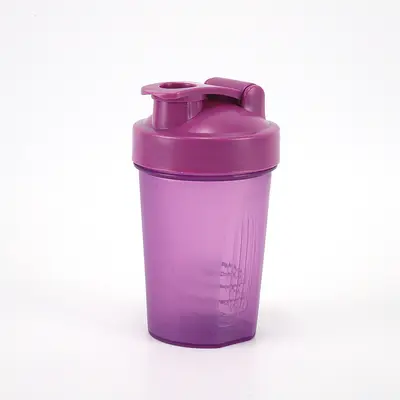 Sarsıntı fincan spor su bardağı taşınabilir protein tozu yemek yerine milkshake karıştırma kabı 400 ml plastik spor sallama fincan erkekler için - 8