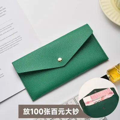 Men's Long Wallet, Large Capacity Multifunctional Clutch with Zipper - 9