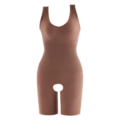 Plus Size Seamless Shapewear Bodysuit with Butt Lift