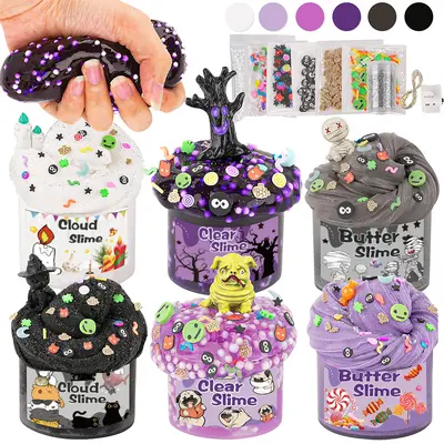 Slime Kit Set, Crystal Mud, DIY Stress Relief Toy - 11