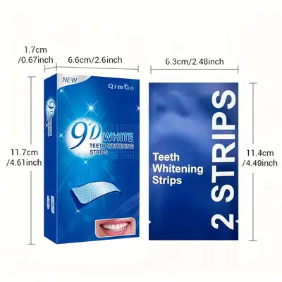 Classic Dry Teeth Whitening Strips, No Residue, Peroxide-Free (PAP) - 4