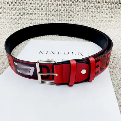 SUP Taillengürtel mit Schnallenverschluss Buchstaben Student Trend Ledergürtel Herren neu Graffiti Mode Jeansgürtel Freizeit Universalgürtel Damen - 12