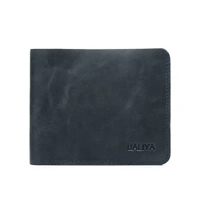 Men's Short Wallet, Genuine Leather, Multi-Card Slim Design - 5