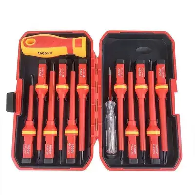 Insulated screwdriver set, 13-piece, high-voltage rated - 5