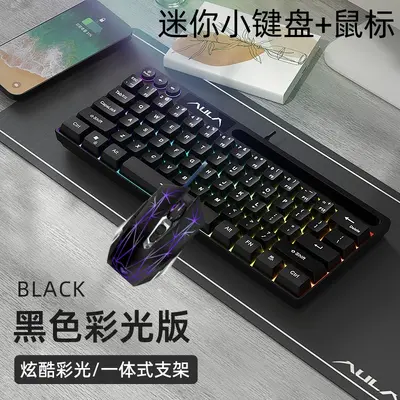 AULA F3061 Mini Mechanical-Feel Wired RGB Keypad, 61 Keys - 11