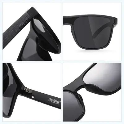 KDEAM große Sonnenbrille neu polarisiert einteilig Sportsonnenbrille winddicht Sonnenbrille Metallscharnier KD528-PLUS