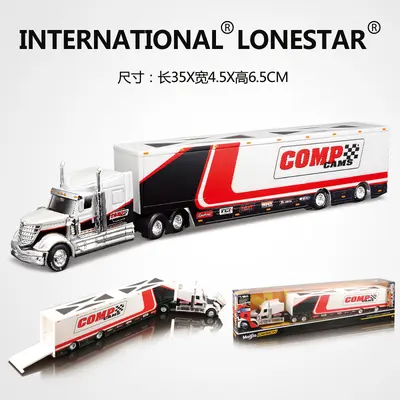 Meichitu 1:64 Container Trailer Alloy Car Model, Toy for Boys - 13