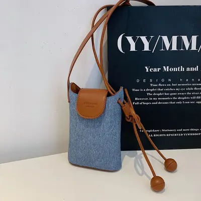 Women's Bucket Bag, Single Shoulder Crossbody, Solid Color