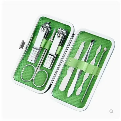 Edelstahl-Nagelschere-Set, 7-teiliges Maniküre-Set - 9