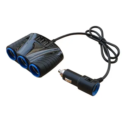 Araç şarjı 120W, 3 USB portu, sigara çakmağı