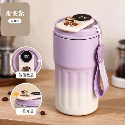 316 Edelstahl Kaffee-Thermobecher, Taschenformat, tragbar - 8